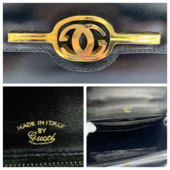 GUCCI Black Leather Handbag - Picture 4 of 9